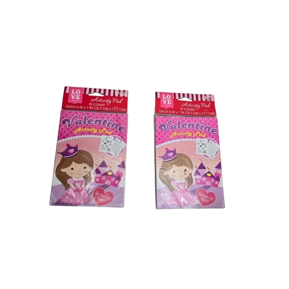 Love Valentine Activity Pad Book 20 Pc  - New